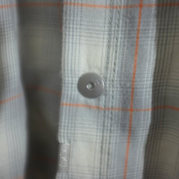 Calvin Klein Jeans plaid snap button down shirt 100% cotton XL - Picture 7 of 9